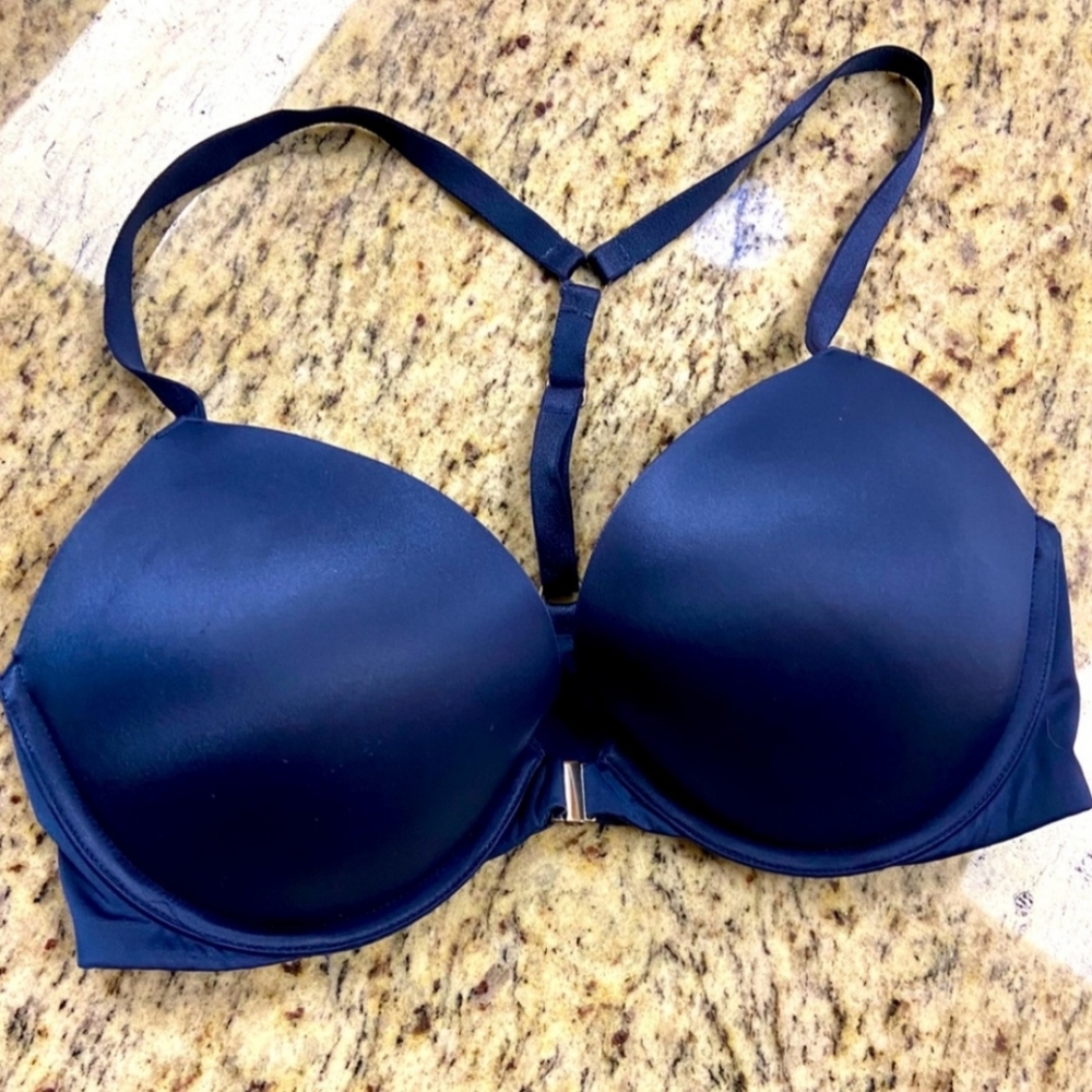 Victoria's Secret pushup front-close racerback bra 34D